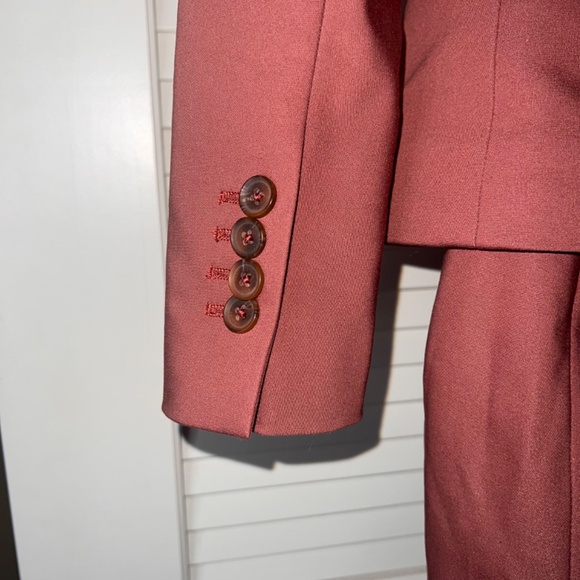 Express Dusty Pink Two Piece Set: One Button Blazer + Pencil Skirt | Size: 00 - Picture 8 of 14